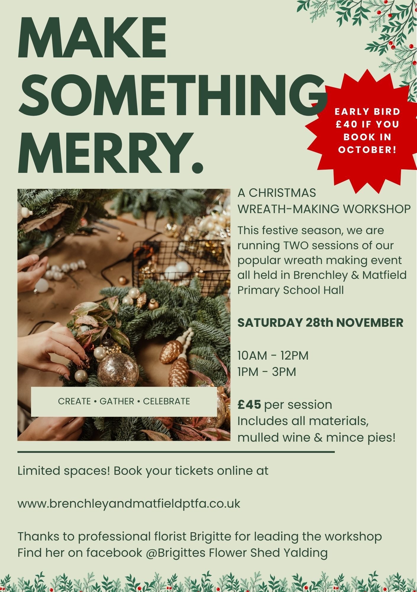 Join us for Festive Wreath Making!